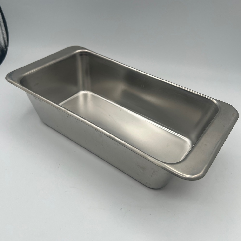 Revere Ware Stainless Steel Loaf Pan 2Qt 2517 9.5x5.25x2.75 Korea Vintage Baking